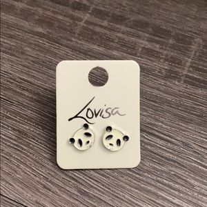 NWT panda earrings